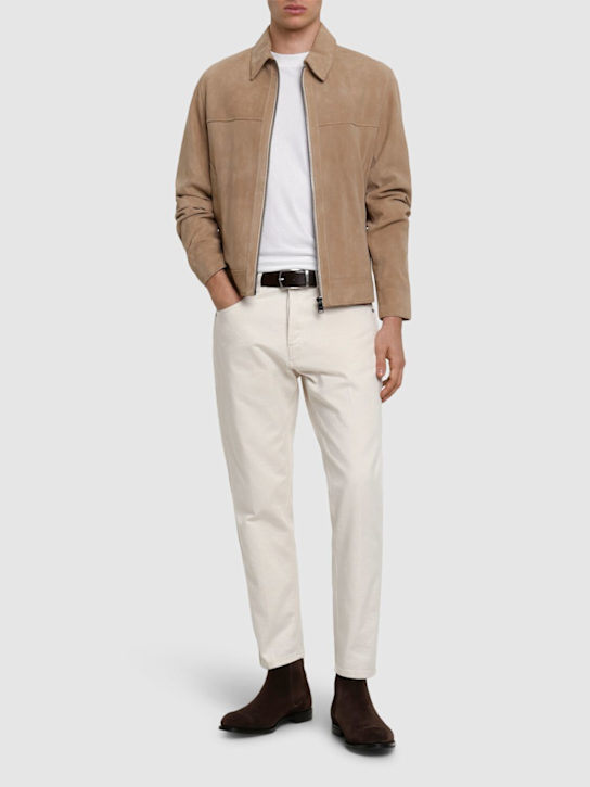 Boss: Malbano leather jacket - men_1 | Luisa Via Roma