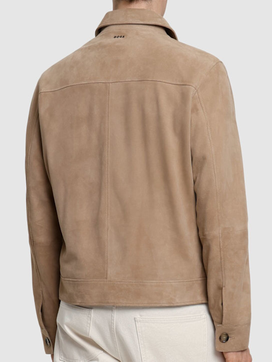 Boss: Malbano leather jacket - men_2 | Luisa Via Roma