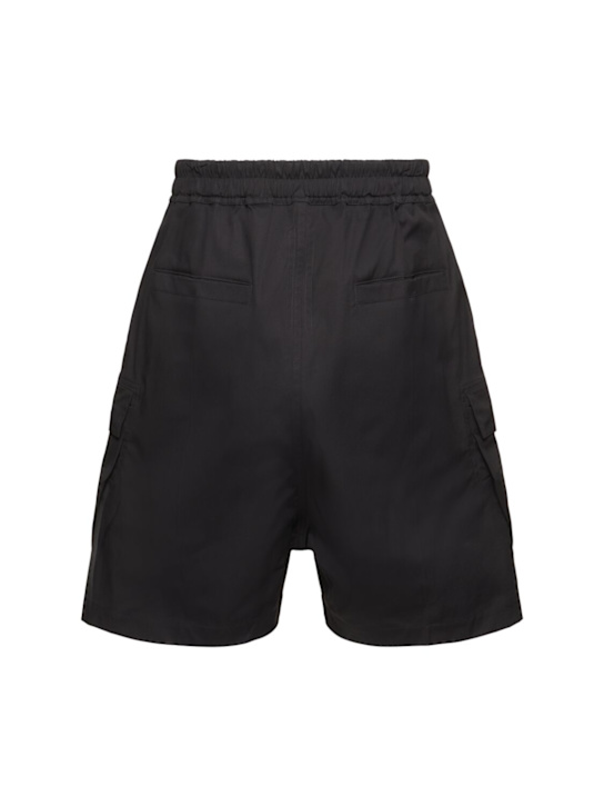 Rick Owens: Cargobelas cotton shorts - Black - men_3 | Luisa Via Roma