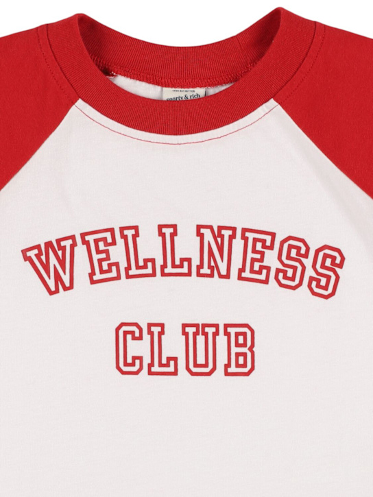 Sporty & Rich: Wellness Club コットンブレンドTシャツ - kids-boys_1 | Luisa Via Roma