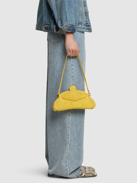 Vivienne Westwood: Amber suede clutch - women_1 | Luisa Via Roma