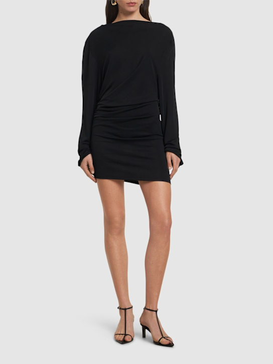 La Robe Croisiere draped l/s short dress - Thumbnail 2