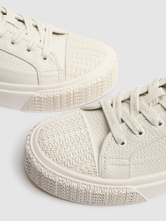Marc Jacobs: The Low Top leather sneakers - Cotton White - women_3 | Luisa Via Roma
