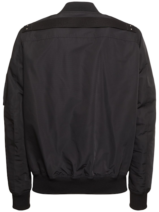 Rick Owens: Classic flight bomber jacket - Black - men_3 | Luisa Via Roma
