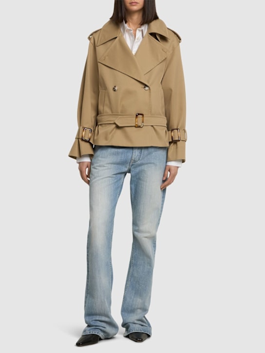 Self-portrait: Cotton blend trench jacket - women_1 | Luisa Via Roma