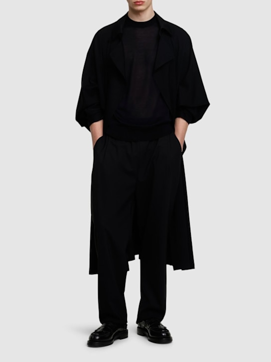 Laneus: Light wool blend pants - men_1 | Luisa Via Roma