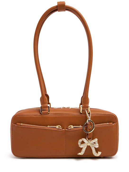 Self-portrait: Leather shoulder bag w/ key holder - women_0 | Luisa Via Roma