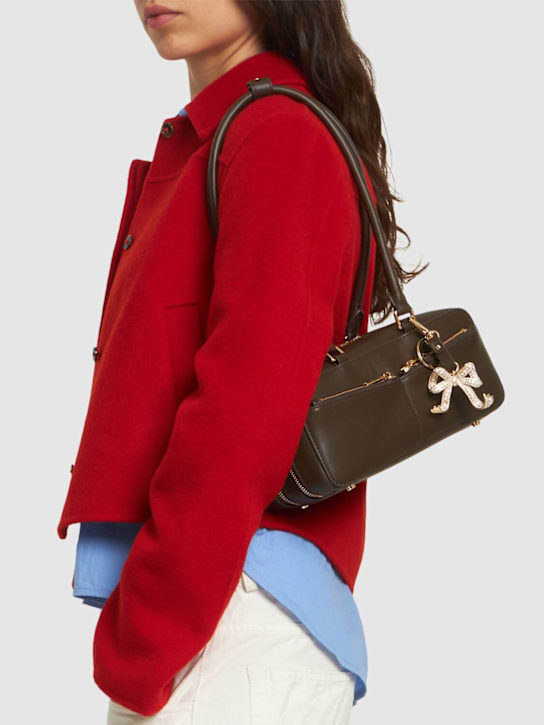 Self-portrait: Leather shoulder bag w/ key holder - women_1 | Luisa Via Roma