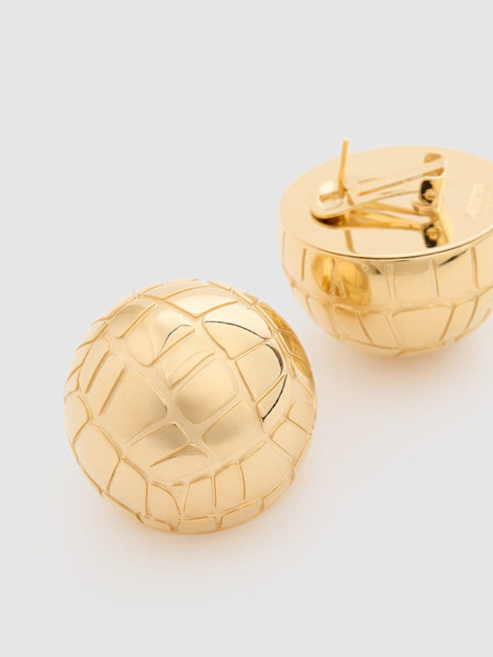 Jacquemus: Les Boucles Salon clip-on earrings - Gold - women_1 | Luisa Via Roma
