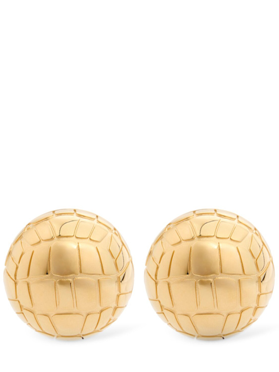 Jacquemus: Les Boucles Salon clip-on earrings - Gold - women_0 | Luisa Via Roma