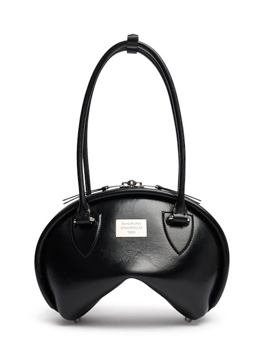 Acne Studios: Small Bowlina leather shoulder bag - women_0 | Luisa Via Roma