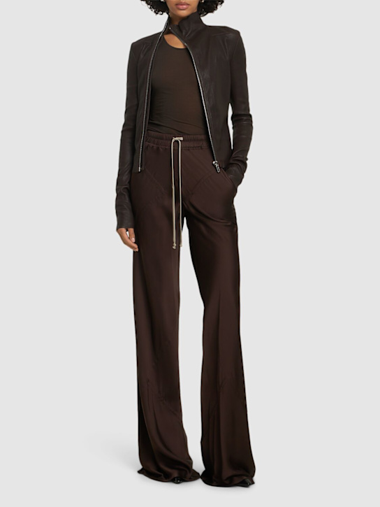 Rick Owens: Bias washed charmeuse pants - women_1 | Luisa Via Roma