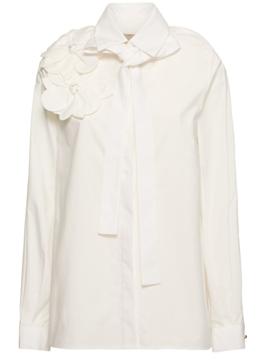 Elie Saab: Embellished poplin shirt - women_0 | Luisa Via Roma
