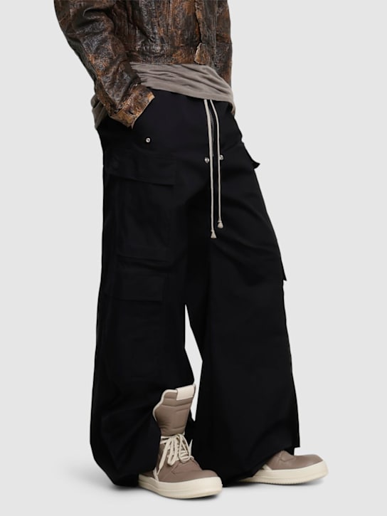 Rick Owens: Geobasket high top sneakers - Flesh/Milk - men_1 | Luisa Via Roma