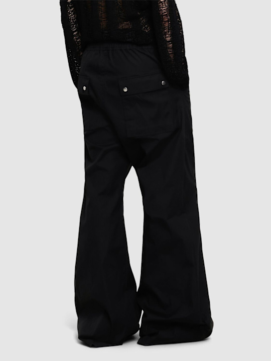 Rick Owens: Wide belas cotton pants - Black - men_2 | Luisa Via Roma