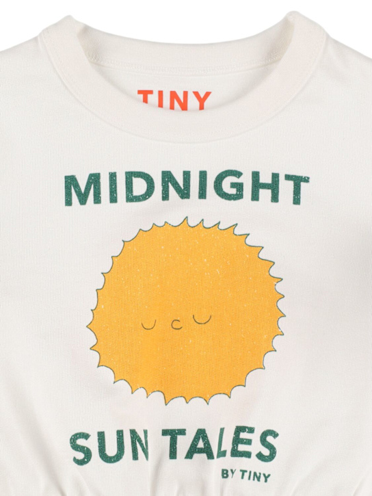 Tiny Cottons: Printed cotton sweatshirt - White - kids-boys_1 | Luisa Via Roma