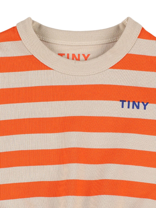 Tiny Cottons: Felpa in cotone - Rosso/Beige - kids-girls_1 | Luisa Via Roma