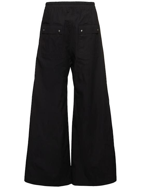 Rick Owens: Wide belas cotton pants - Black - men_3 | Luisa Via Roma