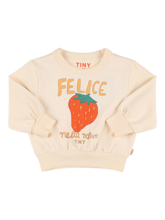 Tiny Cottons: Printed cotton sweatshirt - kids-boys_0 | Luisa Via Roma