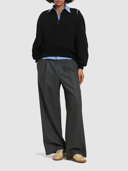 Marni: Brushed cotton sweatshirt - Black - women_1 | Luisa Via Roma