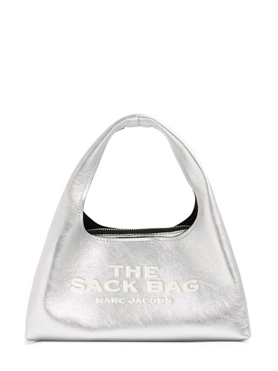 Marc Jacobs: The Mini Sack metallic top handle bag - women_0 | Luisa Via Roma