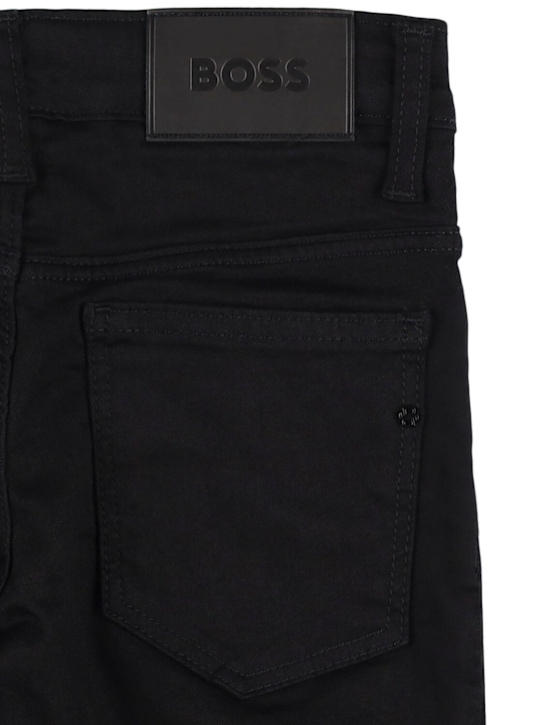 Boss: コットンブレンドデニムパンツ - kids-boys_1 | Luisa Via Roma