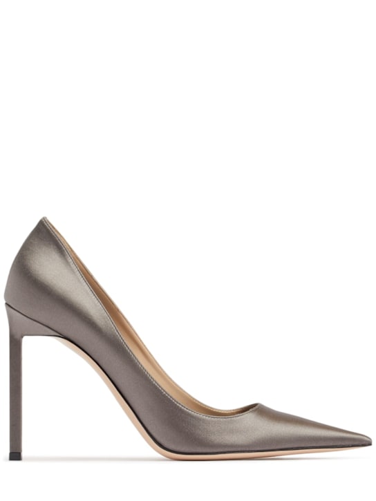 Tom Ford: 105mm Betty satin pumps - Graphite - women_0 | Luisa Via Roma