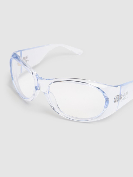 Courrèges: Hybrid 01 round acetate sunglasses - men_1 | Luisa Via Roma