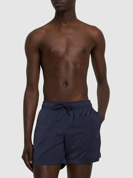 Frescobol Carioca: Salvador elasticated swim shorts - Midnight-blue - men_1 | Luisa Via Roma