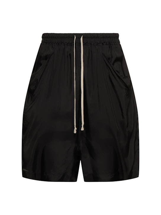 Rick Owens: Lido cupro boxers - Black - men_0 | Luisa Via Roma