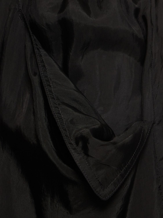 Rick Owens: Lido cupro boxers - Black - men_4 | Luisa Via Roma