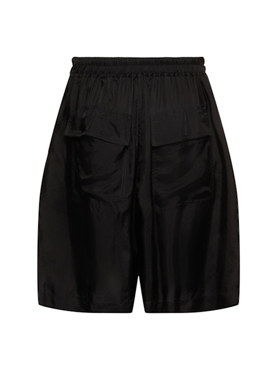Rick Owens: Lido cupro boxers - Black - men_3 | Luisa Via Roma