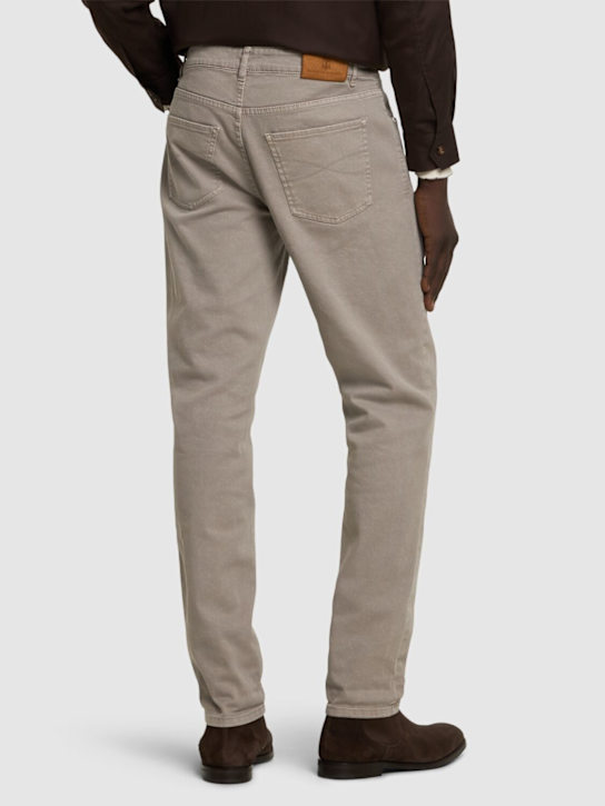 Brunello Cucinelli: Bull denim pants - Spago - men_2 | Luisa Via Roma