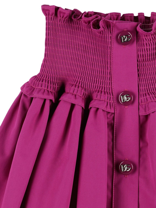 Dolce&Gabbana: コットンスカート - フクシャ - kids-girls_1 | Luisa Via Roma