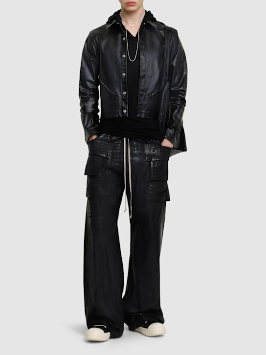Rick Owens DRKSHDW: Creatch wide cargo pants - men_1 | Luisa Via Roma