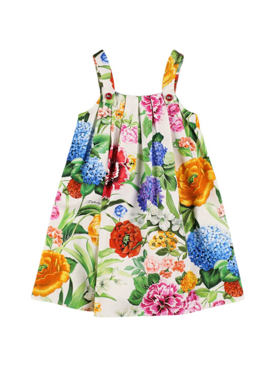 Dolce&Gabbana: コットンブレンドワンピース - kids-girls_0 | Luisa Via Roma