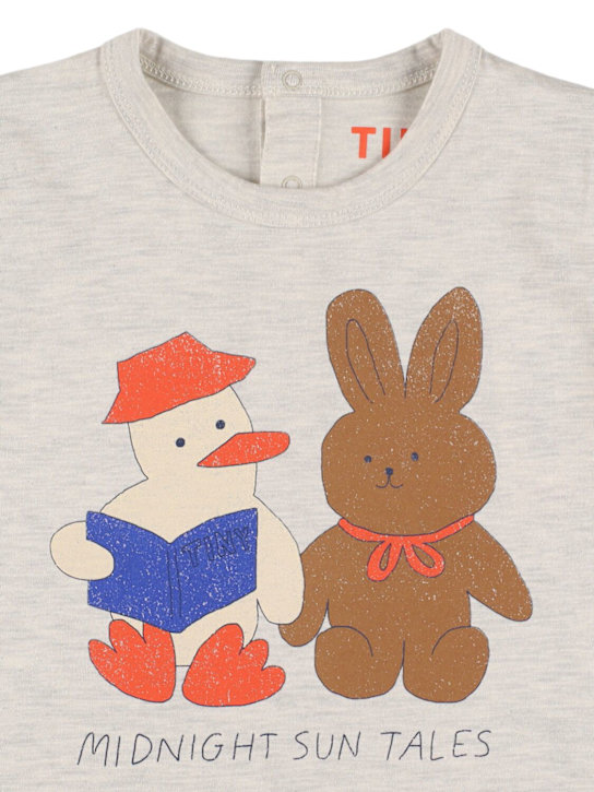 Tiny Cottons: Printed jersey t-shirt - Grey - kids-boys_1 | Luisa Via Roma