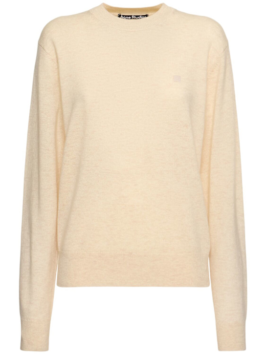 Acne Studios: Kalas Yak crewneck sweater - women_0 | Luisa Via Roma