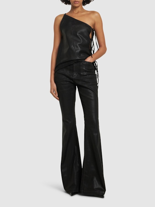 Taco one-strap coated denim top - Thumbnail 2
