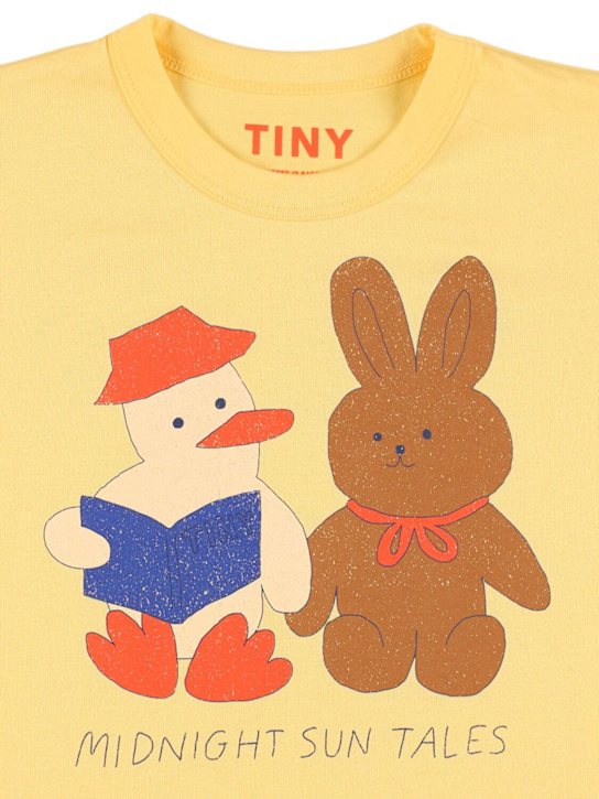 Tiny Cottons: T-shirt in jersey di cotone stampato - kids-girls_1 | Luisa Via Roma