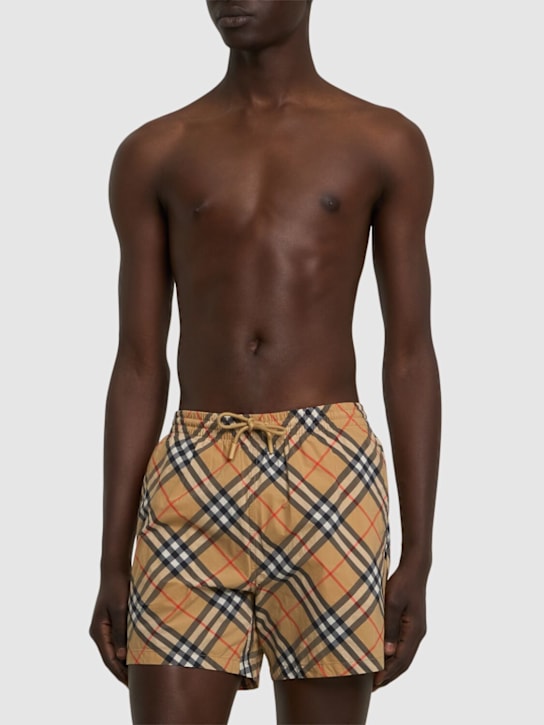 Burberry: Check Essentials swim shorts - men_1 | Luisa Via Roma