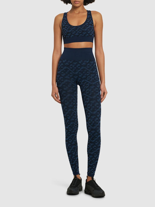 Logo jacquard seamless bra - Thumbnail 2
