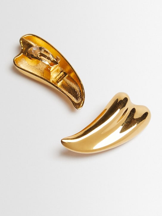 Tom Ford: Brass earrings - アンティークゴールド - women_1 | Luisa Via Roma