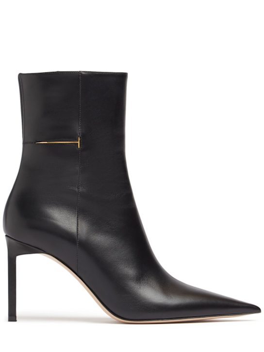 Tom Ford: 85mm Julianne leather ankle boots - Black - women_0 | Luisa Via Roma