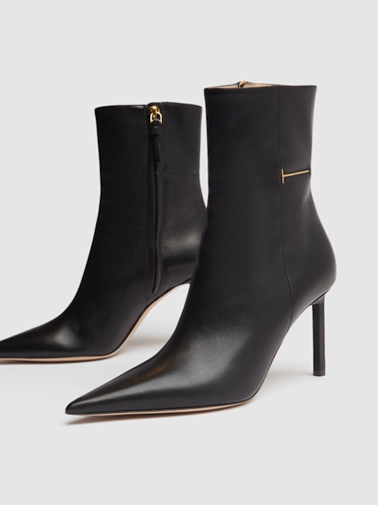 Tom Ford: 85mm Julianne leather ankle boots - Black - women_1 | Luisa Via Roma