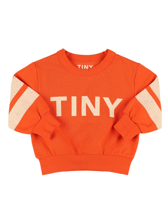 Tiny Cottons: Printed cotton sweatshirt - kids-boys_0 | Luisa Via Roma