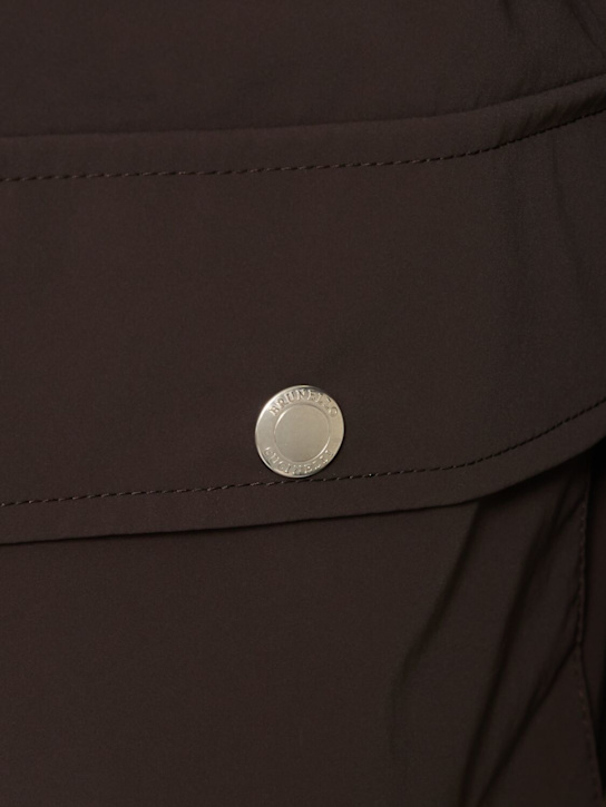 Brunello Cucinelli: Waxed cotton jacket - Testa Di Moro/P - men_4 | Luisa Via Roma