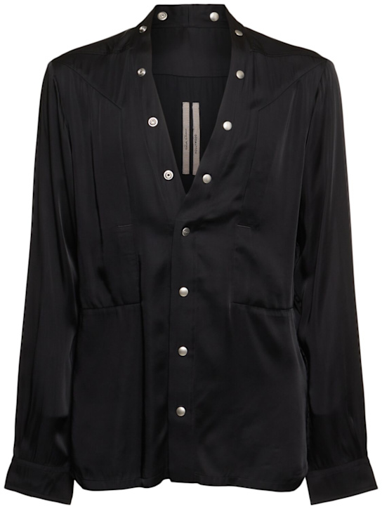 Rick Owens: Fogpocket shirt - Black - men_0 | Luisa Via Roma