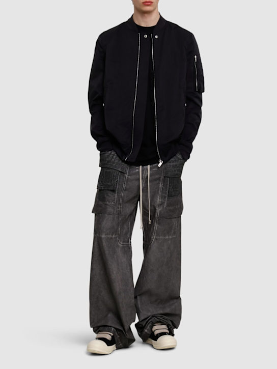 Rick Owens DRKSHDW: Classic flight bomber jacket - Black - men_1 | Luisa Via Roma