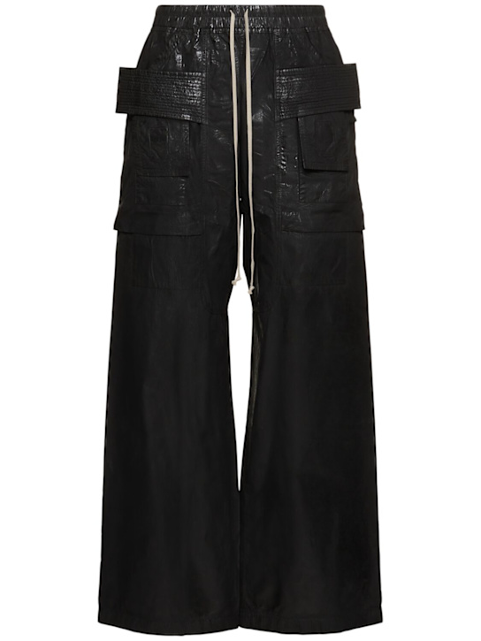 Rick Owens DRKSHDW: Creatch wide cargo pants - men_0 | Luisa Via Roma